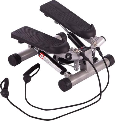 Міні степпер Ultrasport Swing Stepper з еспандерами, фітнес тренажер з комп'ютером для кардіо та зміцнення м'язів