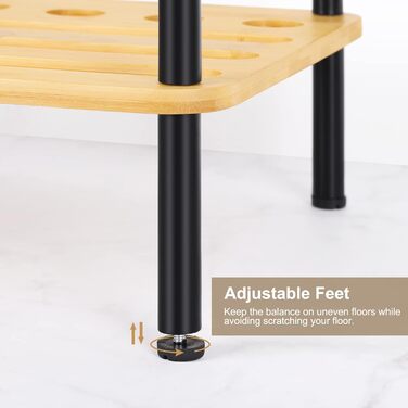 Стійка для більярдних київ на 6 київ Boden, бамбук, натуральний бамбук, для клубу та ігрової кімнати