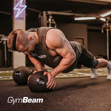 М'яч для тренувань GymBeam Slam Ball 6 кг - медичний м'яч для силових та кардіотренувань, ідеальний для домашніх тренувань, міцний PVC з неслизькою поверхнею