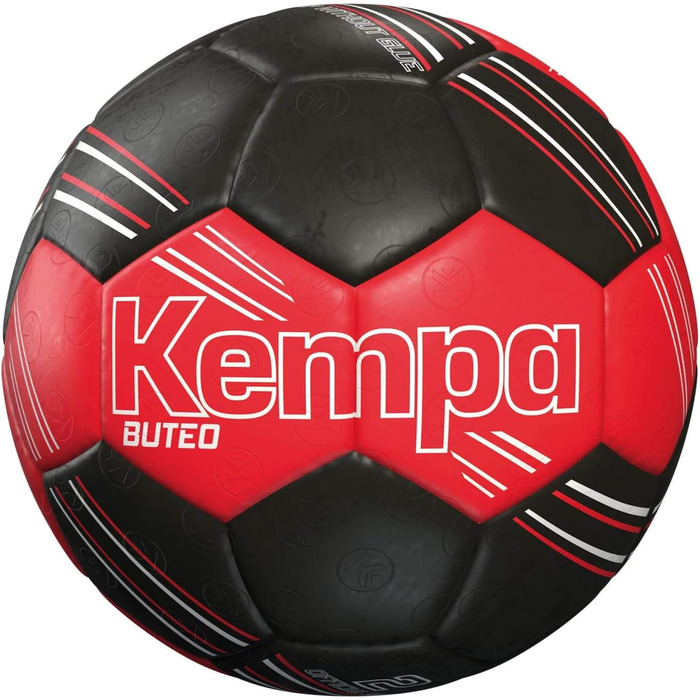 Футбольний м'яч Kempa Buteo 2, червоно-чорний