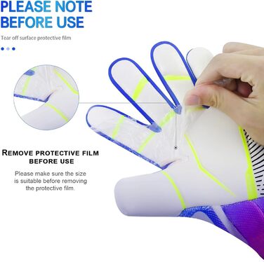 Воротарські рукавички для футболу, Максимальне зчеплення, Розміри 6/7/8/9/10, Міцні, для чоловіків, хлопців, юнаків, дорослих та дітей, Американський футбол