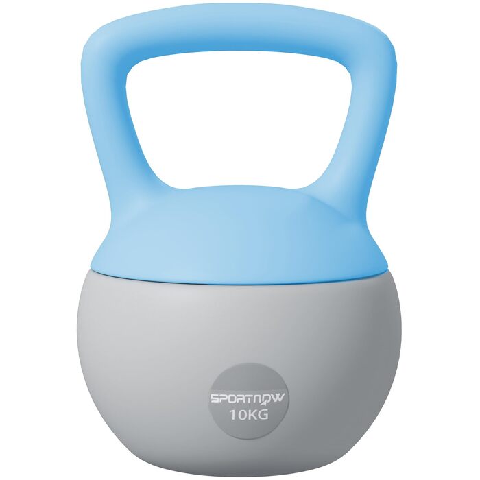 Гантель SportNOW Soft Kettlebell 10 кг з нековзним ручним захватом для тренувань у залі та дому