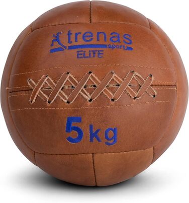 Медичний м'яч з натуральної шкіри Trenas Elite 5 кг