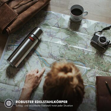 Термос Thermos Light & Compact з нержавіючої сталі, 1.0 л, для гарячих напоїв (до 24 год)