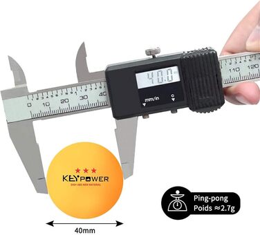 Професійні тенісні м'ячі K40+ з ABS, 3 зірки, для настільного тенісу, 100 шт, білі та жовті, для тренувань, ігор, клубу, дорослих і дітей