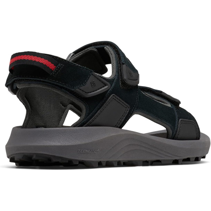 Columbia Trailstorm Hiker 3 Strap: Чоловічі трекінгові сандалі, чорно-сірі, 41 EU
