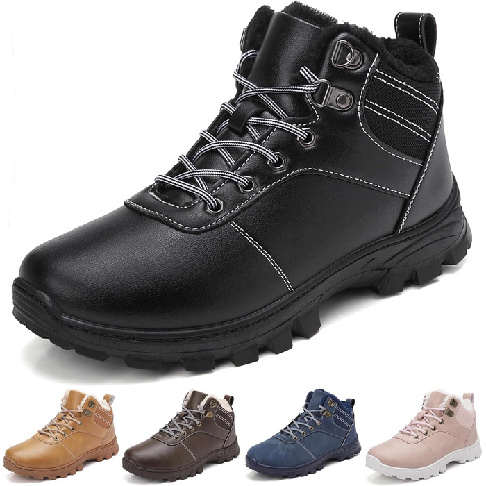 Зимові чоботи чоловічі жіночі, теплі, непромокаючі, для снігу, легкі трекінгові чоботи, чорні. Розмір 43 EU. Модель Z 1927