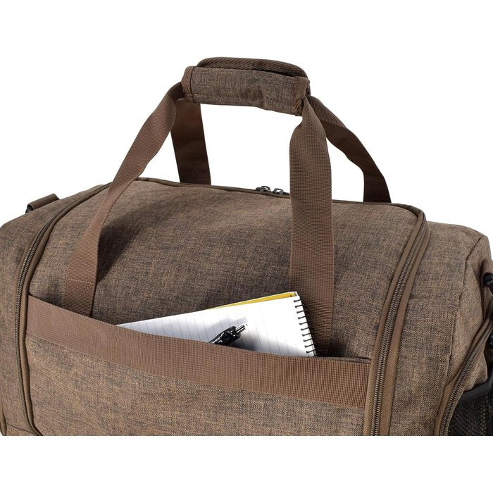 Спортивна сумка FocusGear Ultimate Gym Bag 2.0, водостійка, 10 відділень, середній розмір, зелена/коричнева, 29,8x26,7x50,8 см