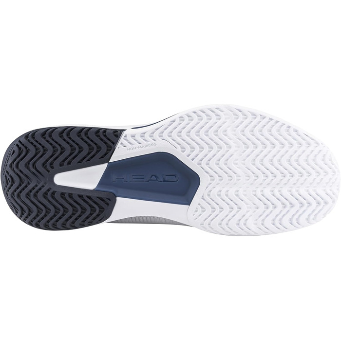 Чоловічі тенісні кросівки Head Revolt Court 5.0, 42.5 EU, білий/блакитний