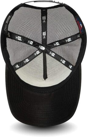 Кепка-тракер New Era Los Angeles Dodgers Camouflage Infill A-Frame Adjustable — чорна з неоново-помаранчевим