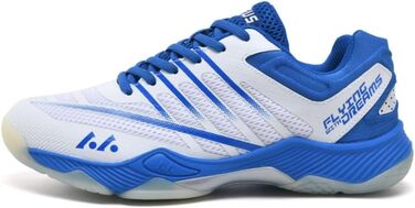 Кросівки для гандболу чоловічі та жіночі, дихаючі, антиковзкі, для занять та змагань, біло-золоті (біло-сині, 37 EU)