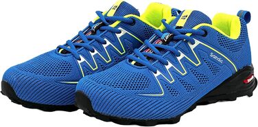 Чоловічі та жіночі трекінгові кросівки для хайкінгу та бігу. Зручні кросівки для активного відпочинку. Колір: чорний, зелений. Розмір: 43 EU