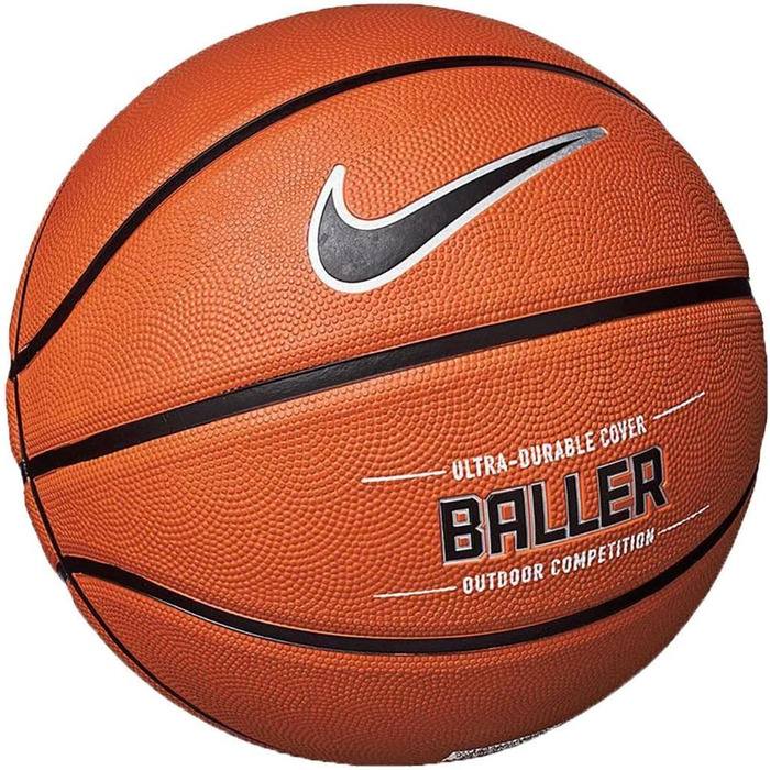 Баскетбольний м’яч Nike Baller 8P, розмір 7, помаранчевий, для чоловіків, жінок і дітей