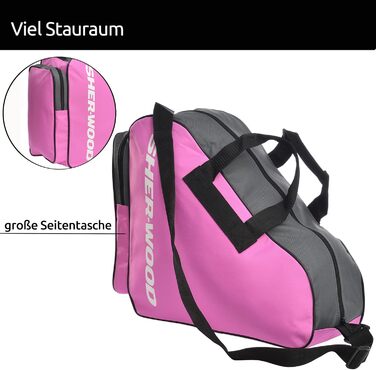 Сумка для ковзанів Sherwood: для ковзанярів та хокеїстів, рожева