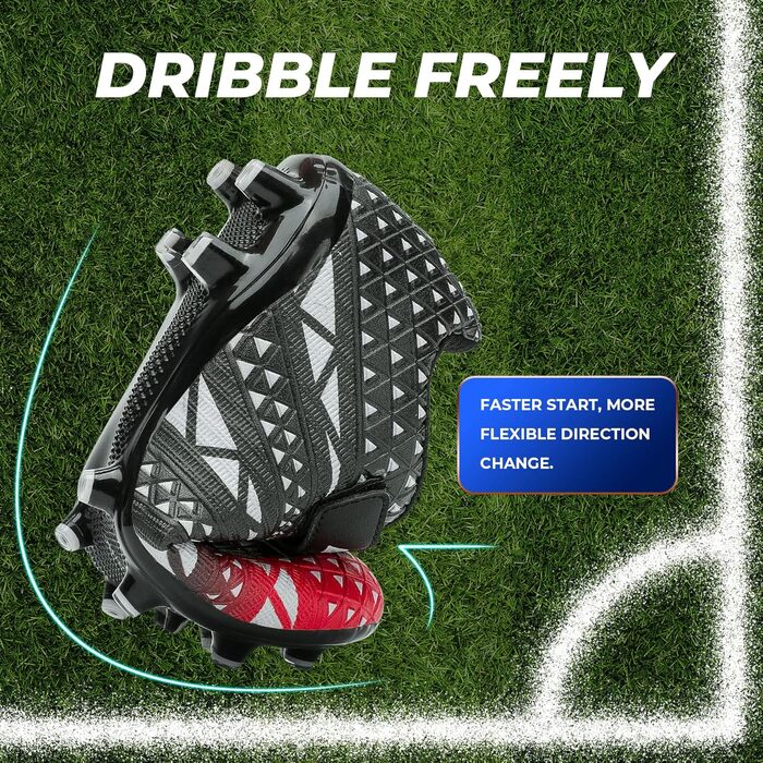 Дитячі футбольні бутси ASHION для футболу та активного відпочинку (28 EU, B, синій, червоний)