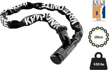 Ланцюговий замок для велосипеда Kryptonite Keeper 712 з кодовою комбінацією, 120 см