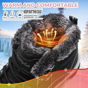 Черевики зимові жіночі Littleplum, утеплені, для трекінгу, чорні, 41 EU