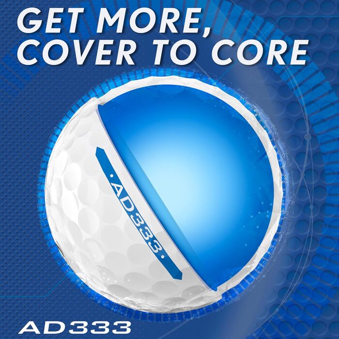Гольф-м'ячі Srixon AD333 11 для дистанції та швидкості, низька компресія, контроль, лінія для прицілювання, преміум аксесуар, подарунок для гольфу