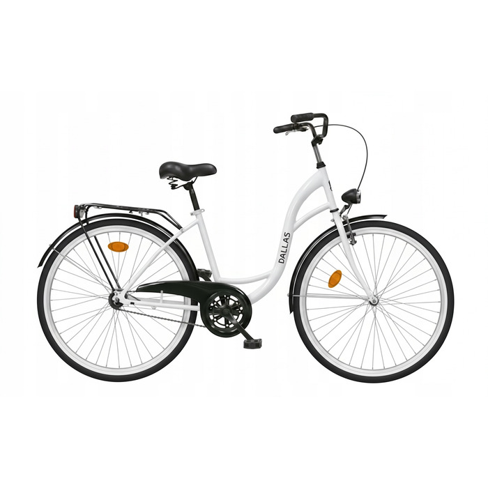 Міський велосипед Dallas Bike, чорний, 28 дюймів, сталевий, 1 швидкість