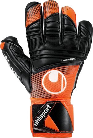 Воротарські рукавички Uhlsport Super Resist+ HN для підлітків, неон-оранжеві/чорні/білі, розмір 9, унісекс