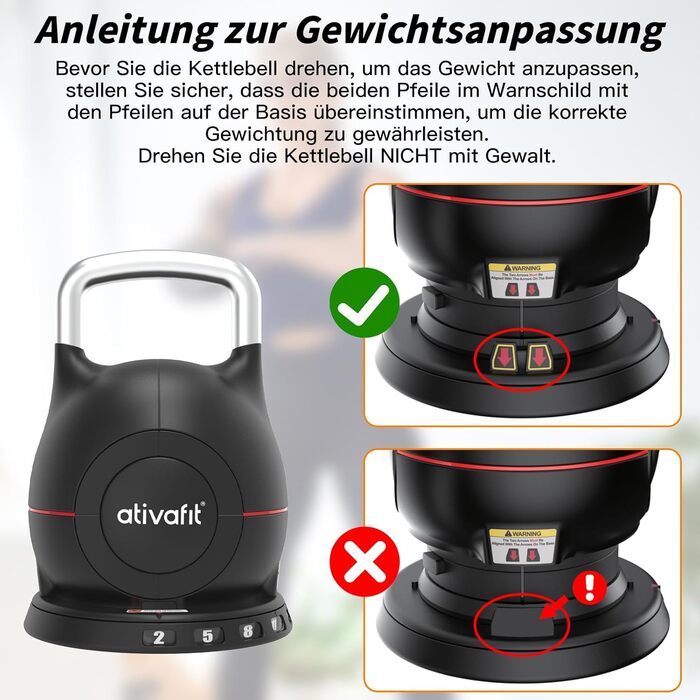 Гантелі ATIVAFIT 20 кг, 7-в-1, регульовані, з алюмінієвим грифом, швидка зміна ваги, фітнес для дому, тренування вдома