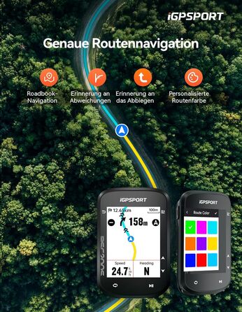 Велокомп'ютер бездротовий GPS iGPSPORT BSC200S з навігацією та Bluetooth