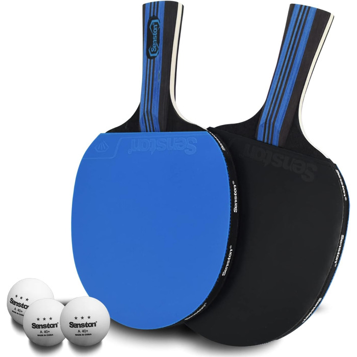 Набір для пінг-понгу Senston: 2 ракетки, 3 м'ячі, сумка. Підходить для студентів, початківців, тренувань та сімейного дозвілля (S8)