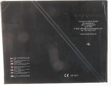 Лижний шолом Black Crevice Gstaad з візором, пілотний стиль, для чоловіків і жінок, полікарбонат, регульований розмір S/M, чорний/синій, дихаючий