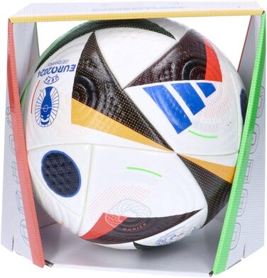Футбольний м'яч Adidas Euro24 Pro, розмір 5, біло-чорний