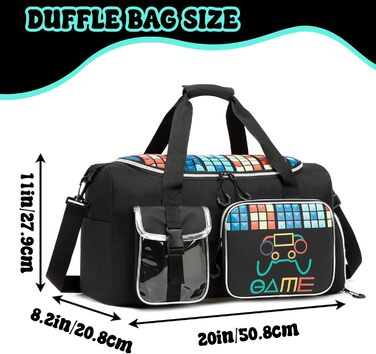 Дитяча спортивна сумка HTGROCE з відділенням для взуття. Сумка для плавання, подорожей. Колір: білий (A-білий), чорний (B-чорний)