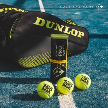М'ячі для падел-тенісу Dunlop Pro Padel (3 шт.) - для змагань та турнірів