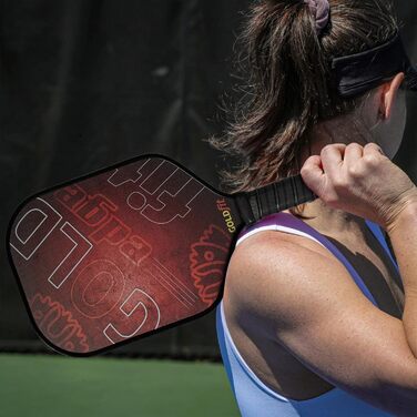 Набір для піклболу з карбоновим волокном, 4 м'ячі, сумка, легкий, ергономічний, для чоловіків та жінок всіх рівнів