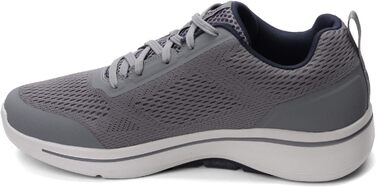 Чоловічі кросівки Skechers Gowalk Arch Fit - спортивні, для ходьби та тренувань, з повітряно-охолоджуваною піною, сірі/темно-сині, 43.5 EU