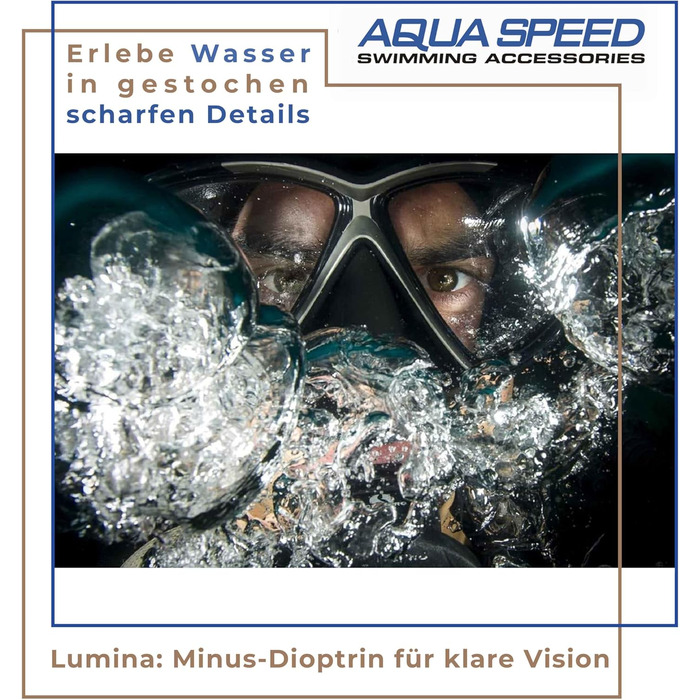 Дайвінг-маска Aqua Speed OPTIC PRO з оптичними лінзами під індивідуальну діоптрійність, для підводного плавання