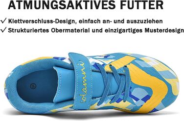 Дитячі футбольні бутси Multi Ground, професійні, легкі, для залу та вулиці, Outdoor Athletics, тренувальні (33 EU, синій)