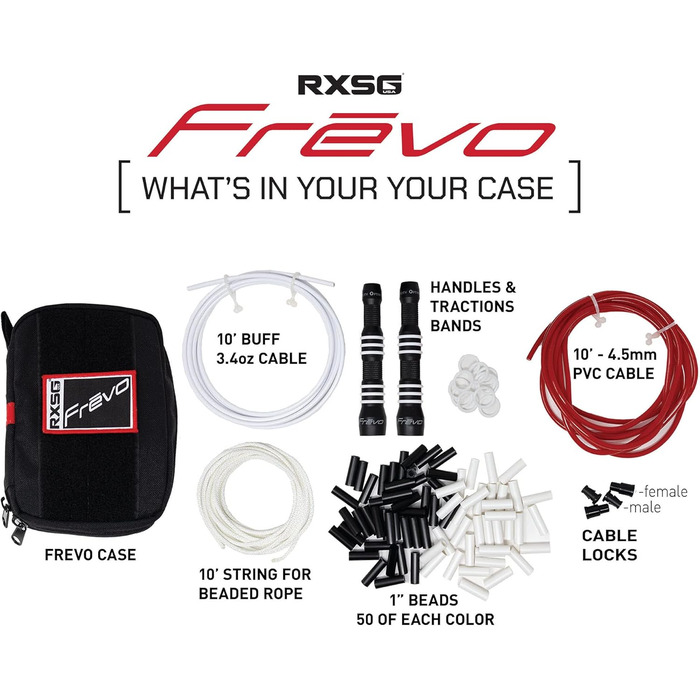 Стрибальний канат Rx Smart Gear Frēvo Freestyle для жінок та чоловіків, швидкісні підшипники для фітнесу, кардіо та тренувань