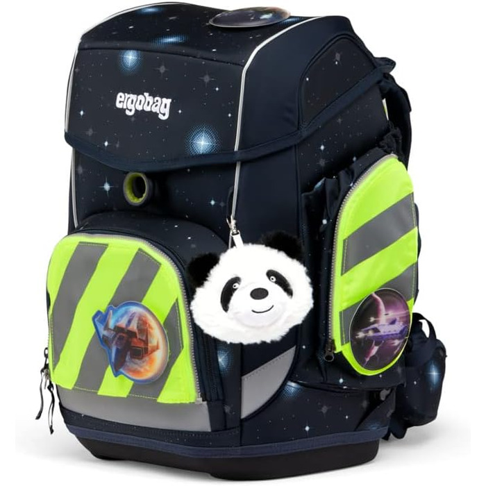 Комплект безпеки ergobag з відбивачами для рюкзаків pack, cubo, cubo light (жовтий, 3 шт, універсальний розмір, після липня 2019)
