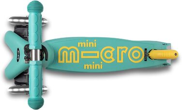 Самокат дитячий Micro Deluxe Kinder Scooter з регульованим кермом, світлодіодні колеса, екологічна м'ята