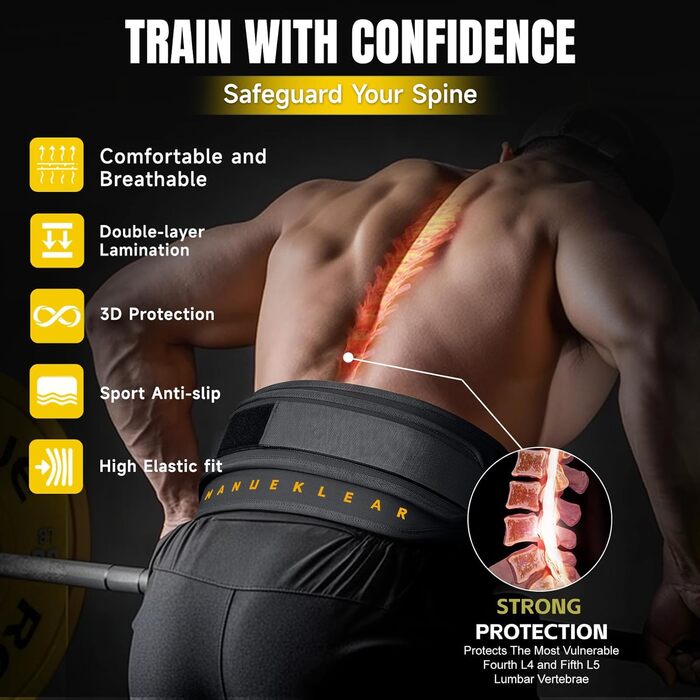 Пояс для важкої атлетики 2-в-1 з регулюванням, 92 см, для пауерліфтингу, фітнесу, присідань та підтягувань, зелений (чорний, L)