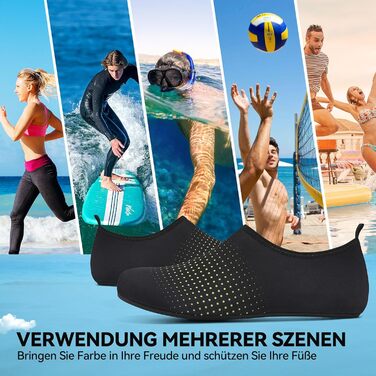 Водні черевики для жінок та чоловіків: зручні та швидковисихаючі аквашузи для плавання, пляжу та серфінгу. Антиковзкі, унісекс, розмір 40 EU, колір: зелений (зоряне небо)