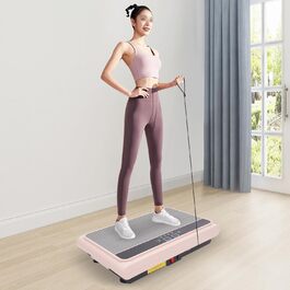 Вібраційна платформа для фітнесу Vibroshaper, рожева, для домашнього тренування, схуднення та тонізування м'язів