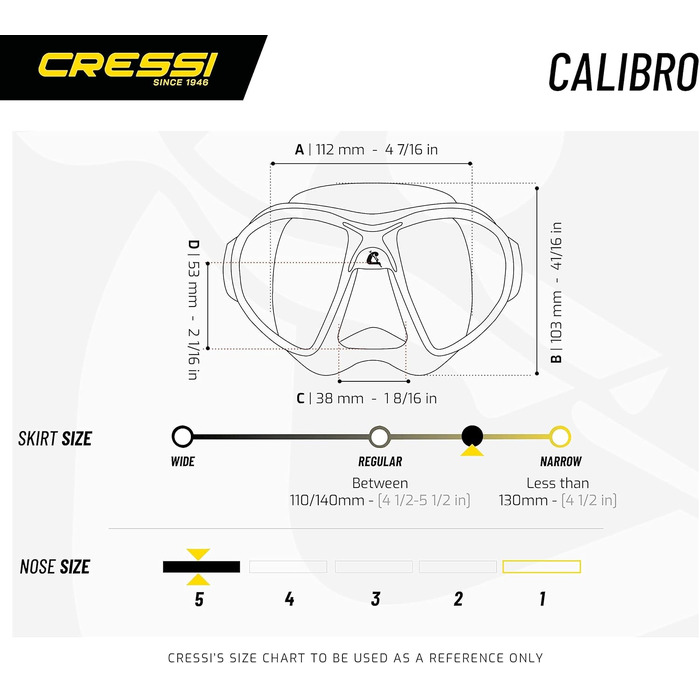 Набір для снорклінгу Cressi Calibro & Corsica, зелений, для дорослих, універсальний розмір