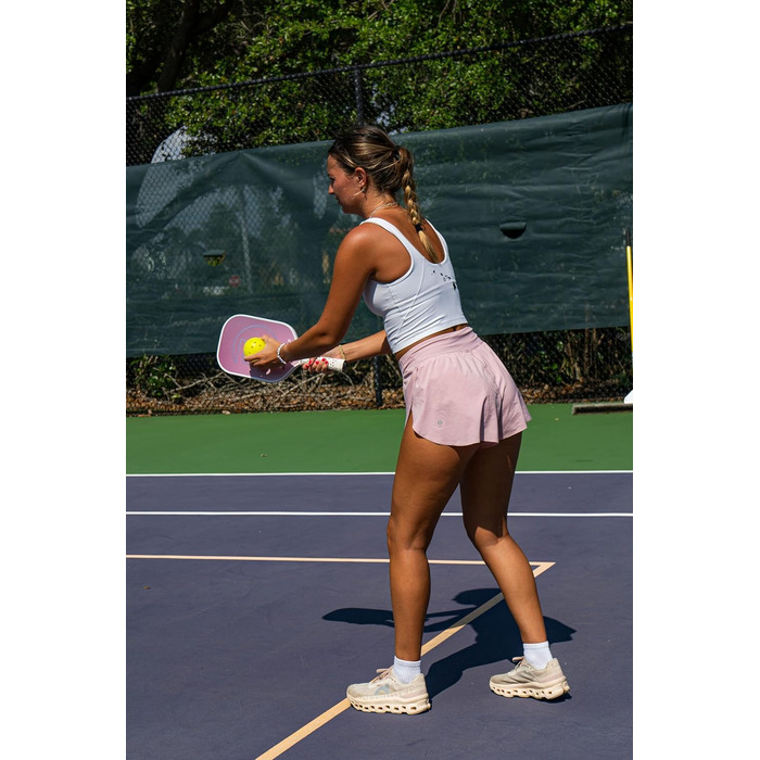 GAMMA Rainmaker - ракетка для піклболу: легка, велика зона удару, карбонове покриття з мікроперлин для обертання та контролю, демпфуючий грип, регульована вага, 6 кольорів (рожевий)