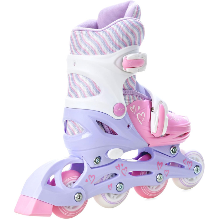 Інлайнери для дітей RAVEN Loret Lila/Pink, розмір 30-33 (18,5-20,5 см), з LED підсвіткою, регульовані