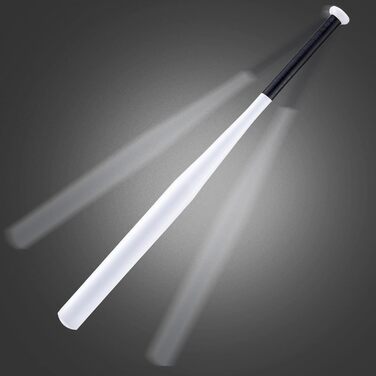 Сталевий бейсбольний бит - 82 см, з неслизькою ручкою для спорту, відпочинку та безпеки, міцний та довговічний для дорослих та підлітків (легована сталь 1030 г, білий)