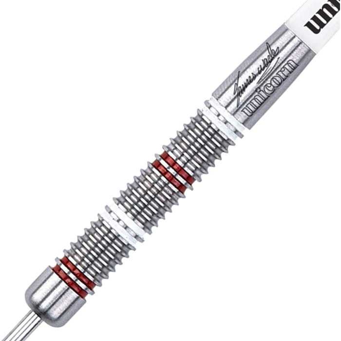 Набір дротиків Unicorn Steel Tip James Wade Silver Star, 80% натуральний вольфрам, 22г або 24г