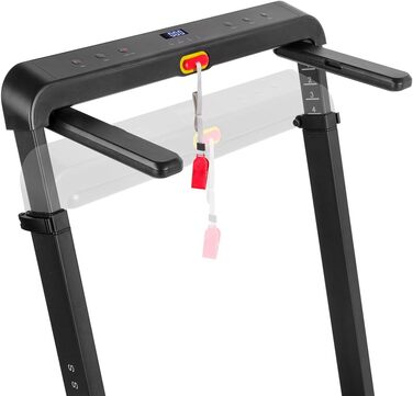 Біговий тренажер FITFIU MC-240: складаний, з підставкою для ПК, швидкість до 16 км/год, підключення до додатку, ручне нахил, потужність 1875 Вт, вантажопідйомність 120 кг