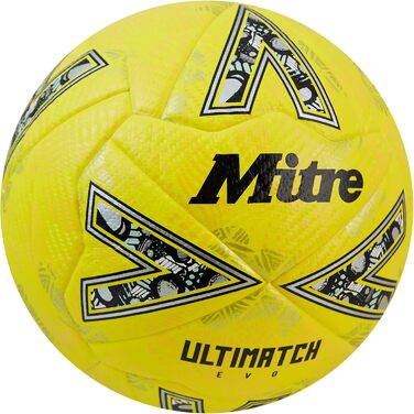 Футбольний м'яч Mitre Ultimatch, покращений контроль, підвищена зносостійкість, висока точність