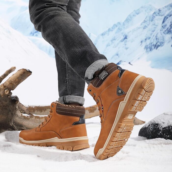 Чоботи зимові чоловічі Arriggo Bello, жовті, 41-46 EU, утеплені, антиковзаючі, для трекінгу та хайкінгу