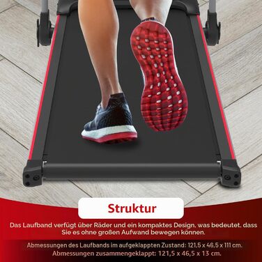 Електрична бігова доріжка Walden F2800 складана — Walking Pad для дому та офісу, мотор 2.5 к.с., швидкість 1-10 км/год, 12 програм, LCD-дисплей, для фітнесу та схуднення